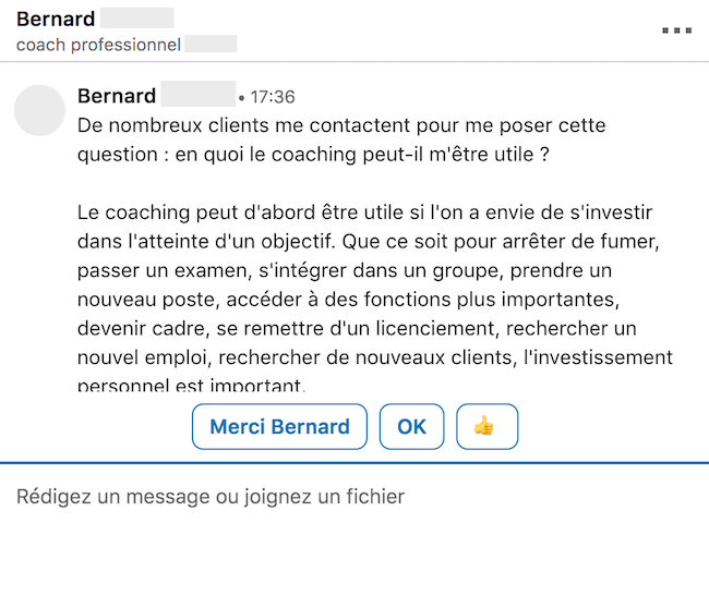 Linkedin erreur emailing