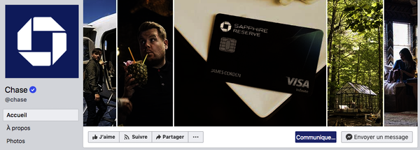 Couverture Facebook grille de photos