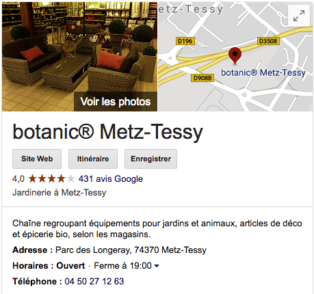 Fiche Google My Business