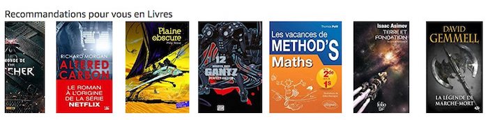 personnalisation sur amazon