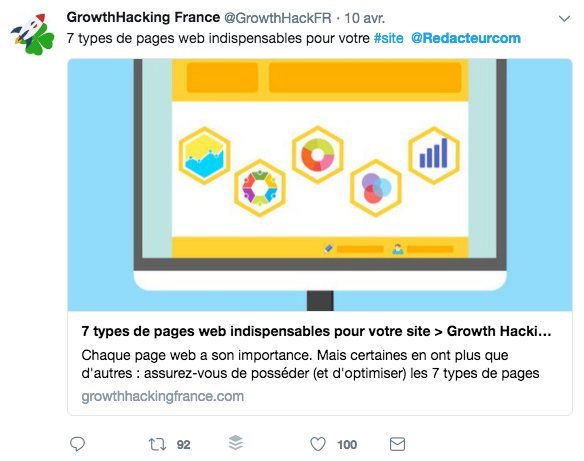 exemple de partage par un influenceur sur twitter