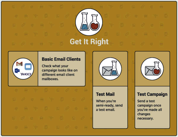 Vérifications test newsletter