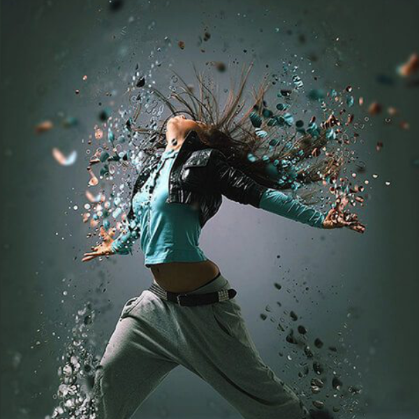 Effet dispersion Photoshop 4