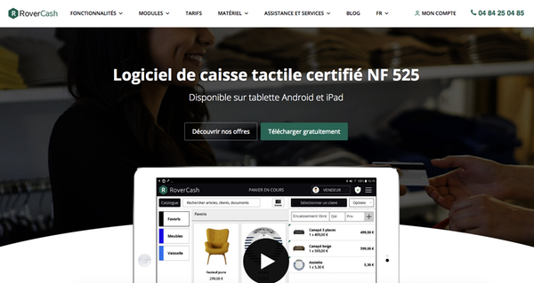 Application gratuit caisse RoverCash