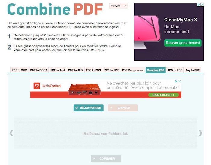 outil pour fusionner des pdf