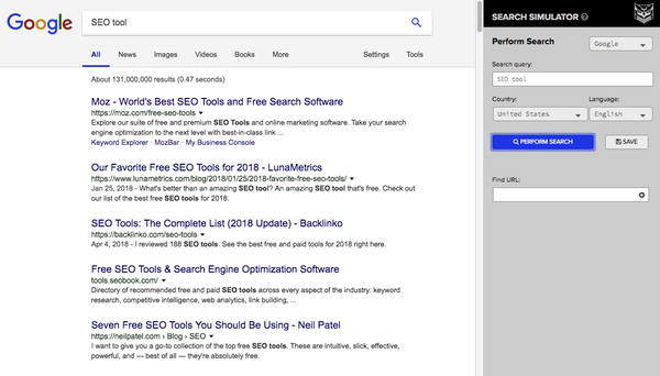 SEO Search Simulator gratuit