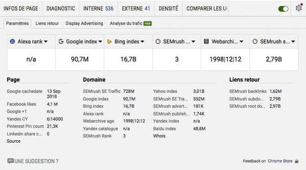 Seo Quake gratuit