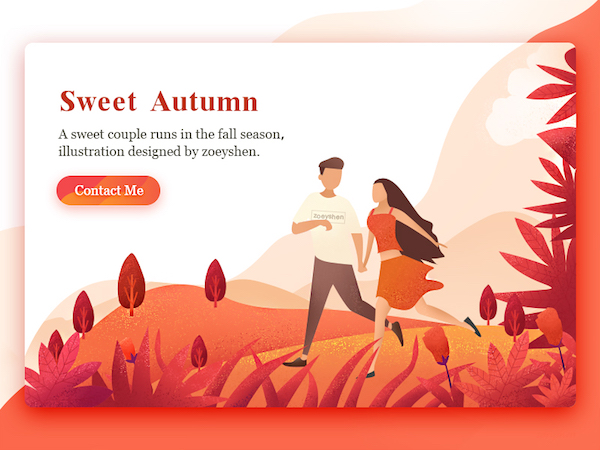 Automn flat illustration