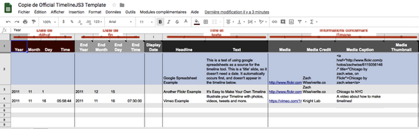 Google Sheet Timeline