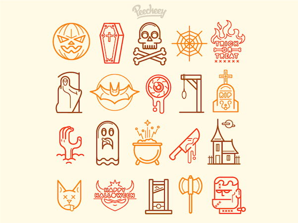 icônes halloween