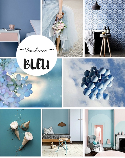 Moodboard bleu