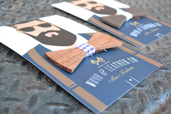 Packaging bois noeud papillon