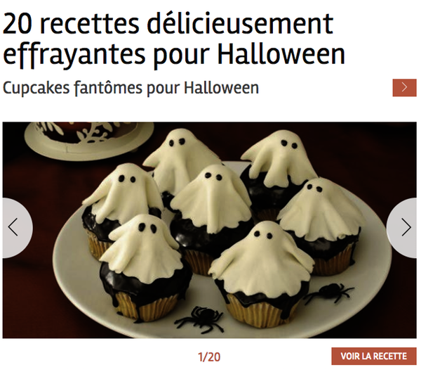 Contenu site web Halloween