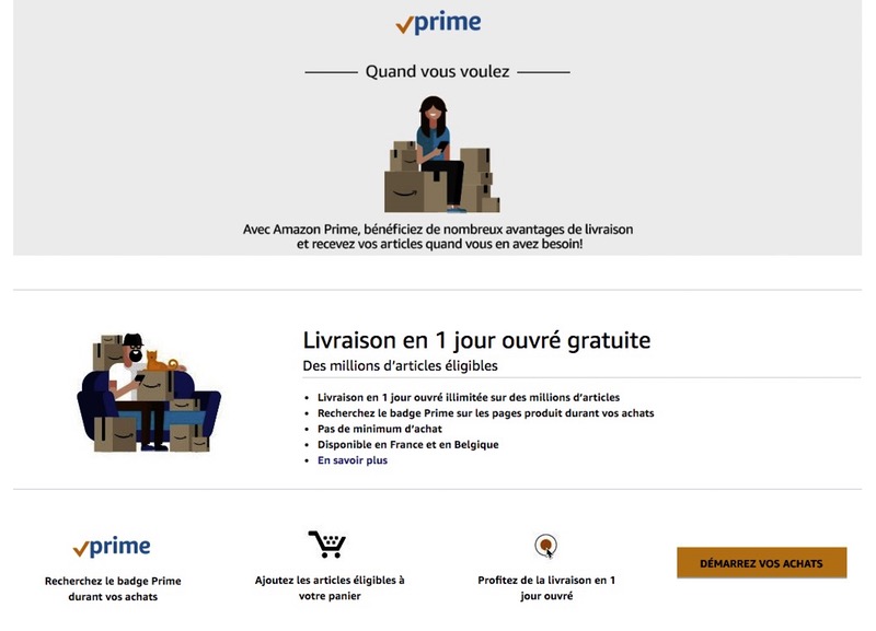 Amazon Prime livraison gratuite