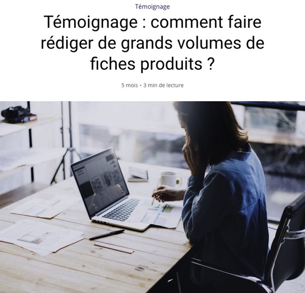 Article blog témoignage