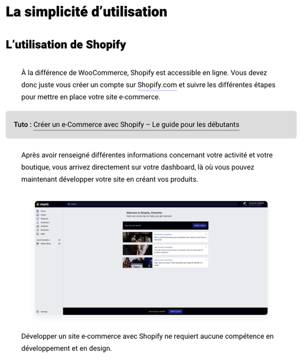 Structure comparatif