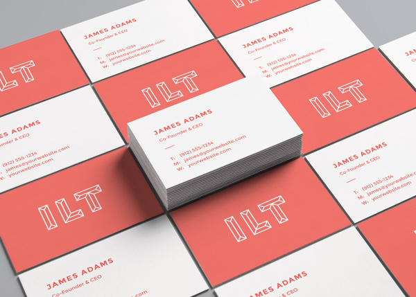Perspective business cards