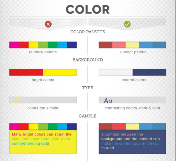 Couleurs infographie