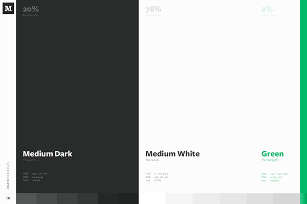 Palette couleur style guide