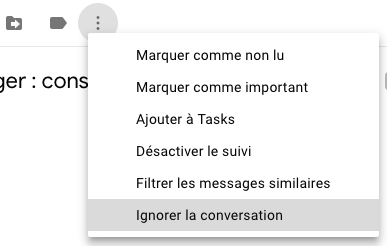 Ignorer conversation