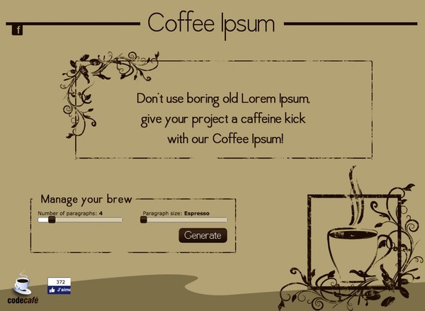 Coffee Ipsum