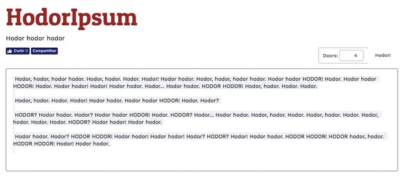 Hodor Ipsum