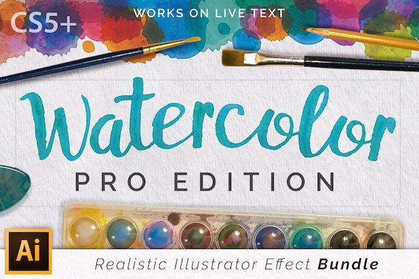 Watercoloor Pro Effects Illustrator