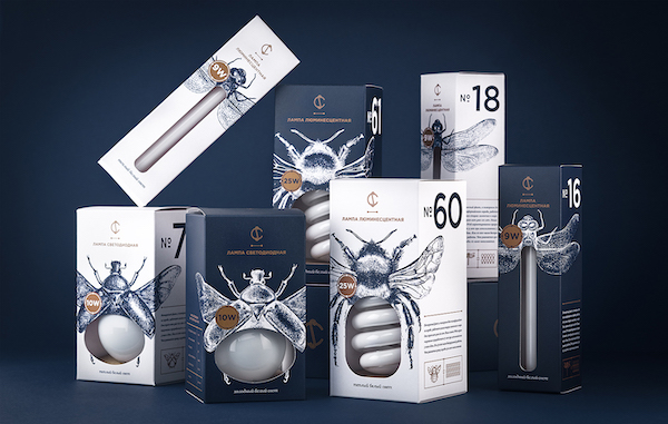 Illustration packaging abeille