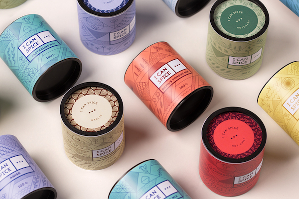 Packaging illustrations épices