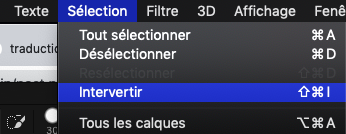 Sélection intervertir