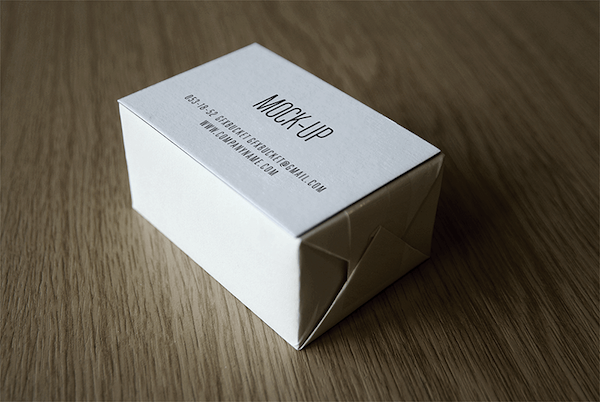 Mockup logo sur carte de visite