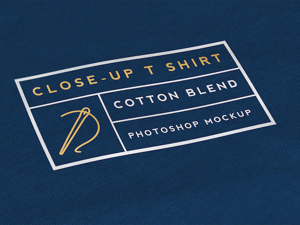 Logo mockup tissu