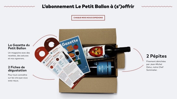 Abonnement envoi produits
