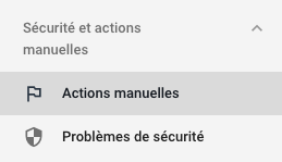 actions manuelles Google