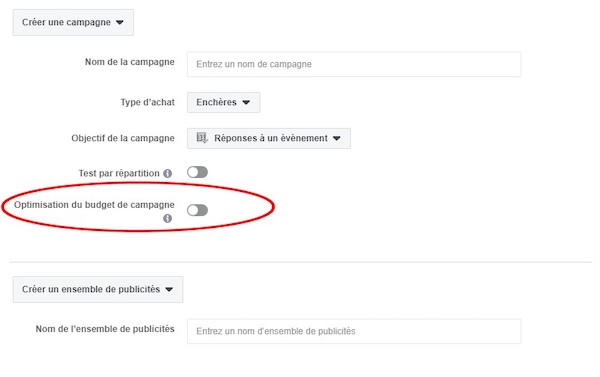 Optimisation budget Facebook Ads