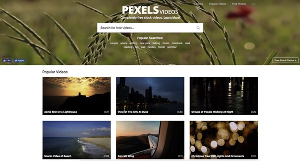 Pexels vidéos