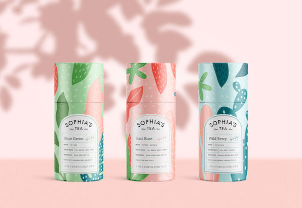 Packaging illustrations colorées