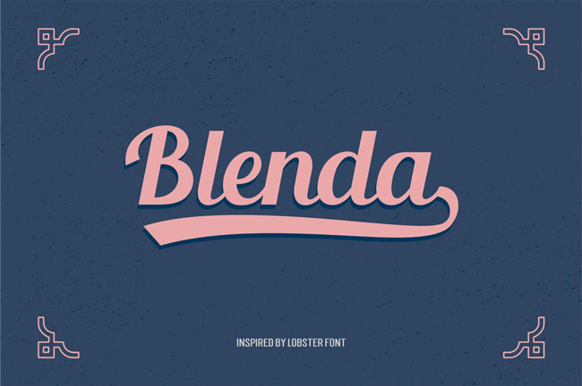 Typographie Blenda