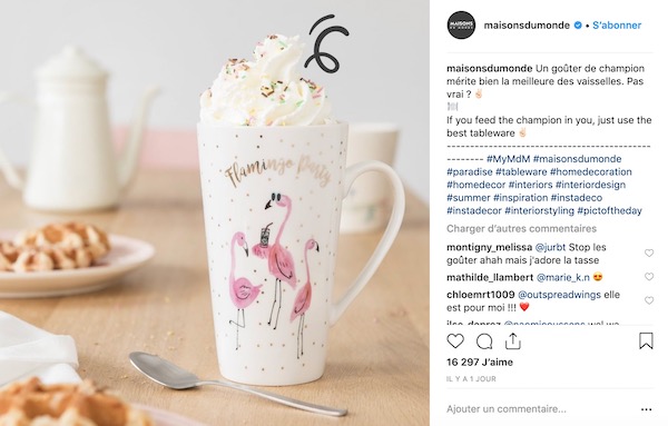 Vente produit Instagram