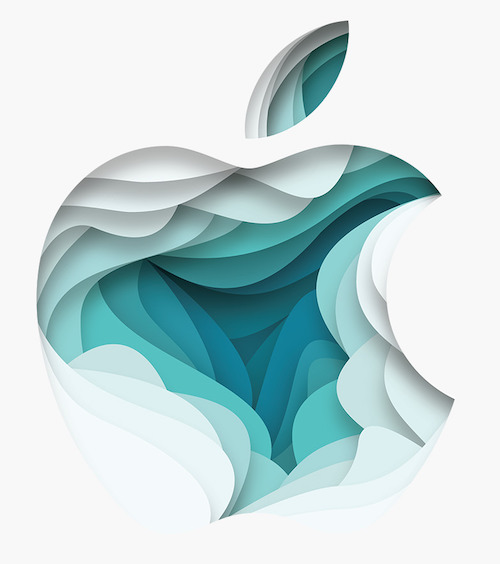 Logo Apple papier
