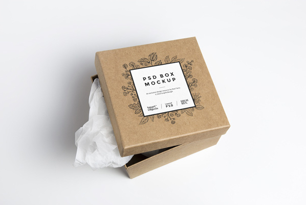 Mockup boite en carton