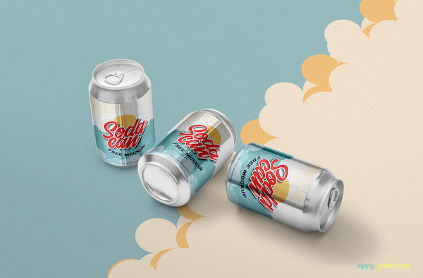 Soda can mockup