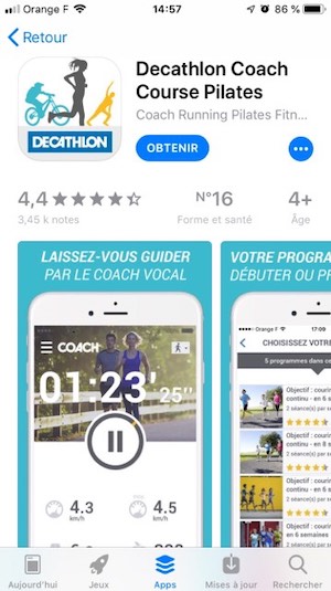Application mobile Decathlon