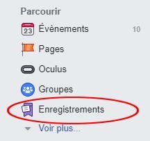 Enregistrement facebook