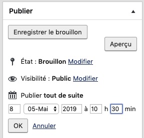 Date de publication