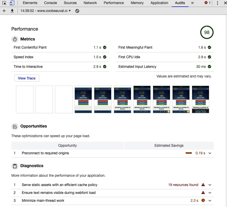 Diagnostic audit de Google