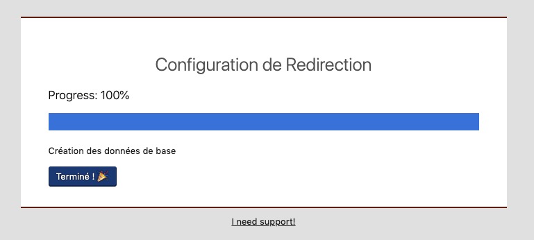 Installation du plugin redirection