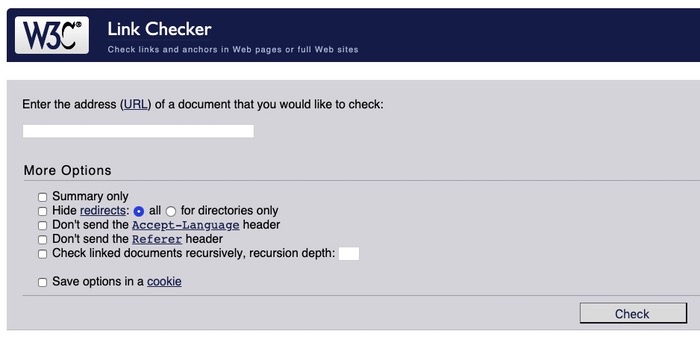 W3C Link Checker