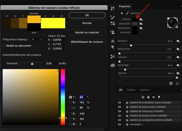 Couleur diffuse