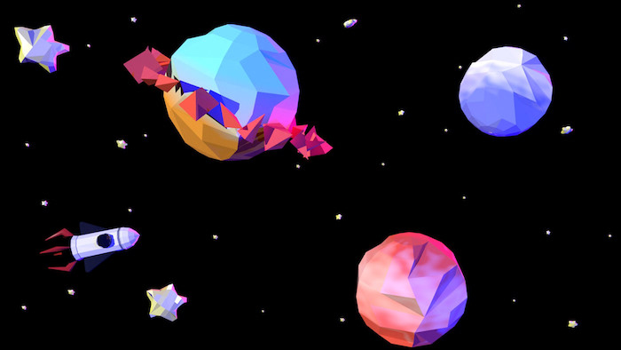 Low Poly art espace